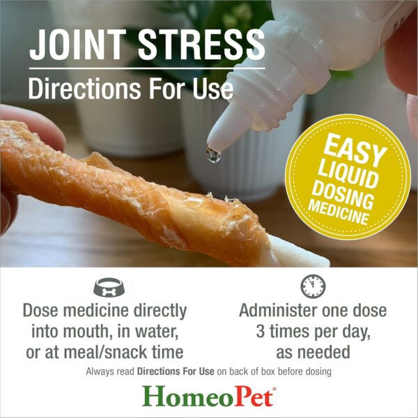 HomeoPet Joint Stress, Joint Support for Dogs and Cats, Liquid Pet Meds to Support Healthy Joint Movement, 15 Milliliters - Image 5