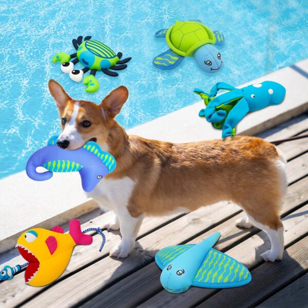 Squeaky Dog Toys, Floating Dog Toys for Indoor or Outward Play, Squid Interactive Dog Gifts for Small and Medium Dogs - Image 4