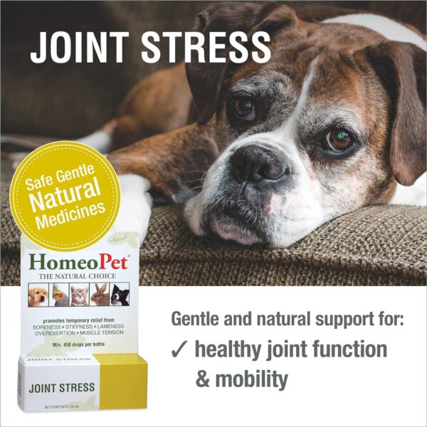 HomeoPet Joint Stress, Joint Support for Dogs and Cats, Liquid Pet Meds to Support Healthy Joint Movement, 15 Milliliters - Image 2