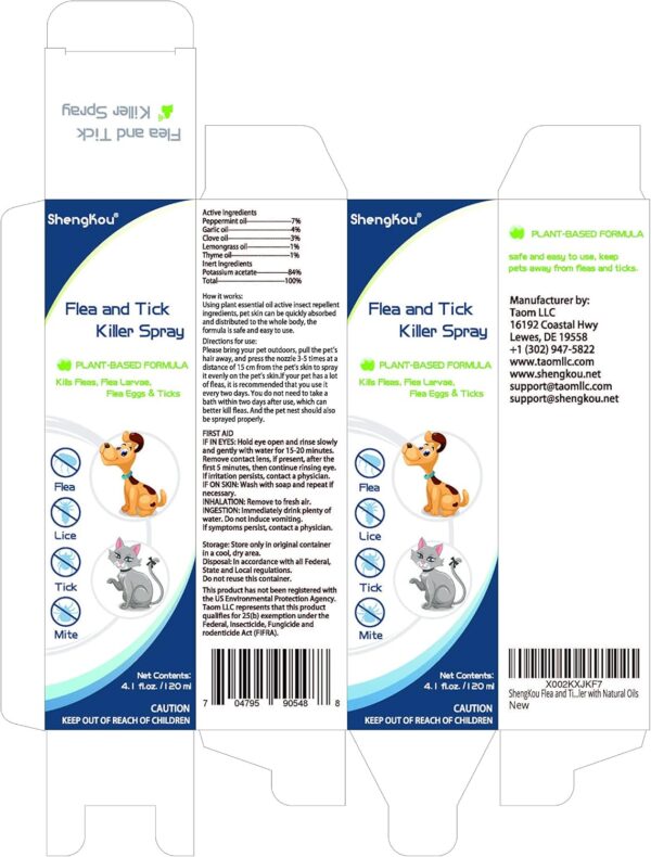 Flea and Tick Spray for Pets and Home - Safe for Humans, Kids and Pets - Natural and Effective Treatment for Ticks, Fleas and Insects - Indoor and Outdoor Use - Charity Donation Included - Image 9