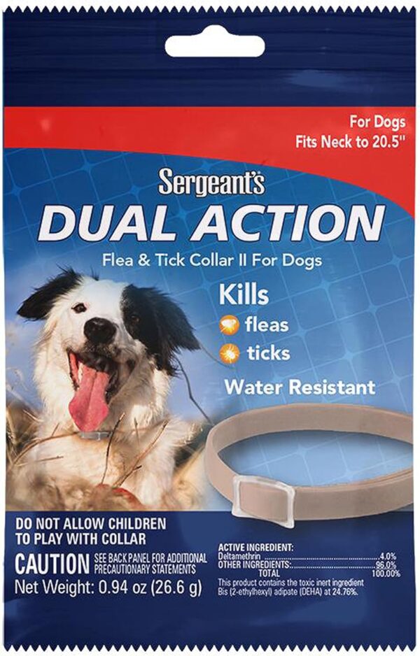 Pet 1 Count Dual Action Flea & Tick Collar for Dogs, 20.5"