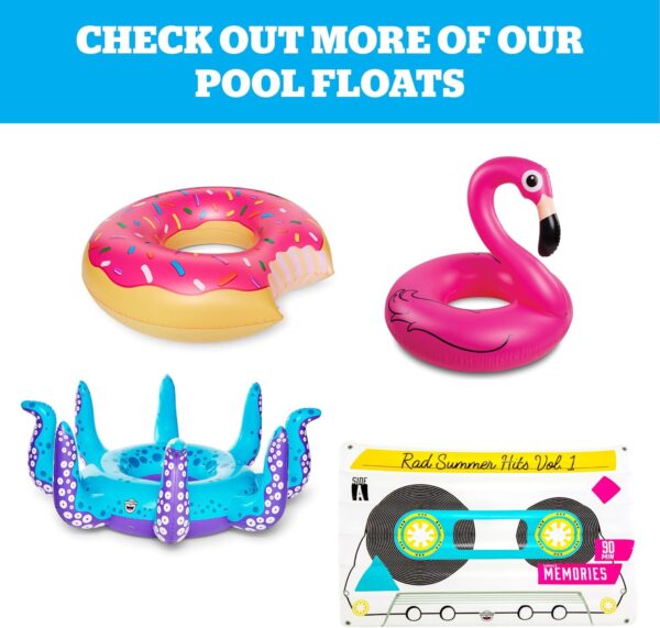 BigMouth Giant Animal Pool Float, Inflatable Floatie Tube, Blow Up Swim Ring, Outdoor Summer Pool Party Water Toy - Image 5