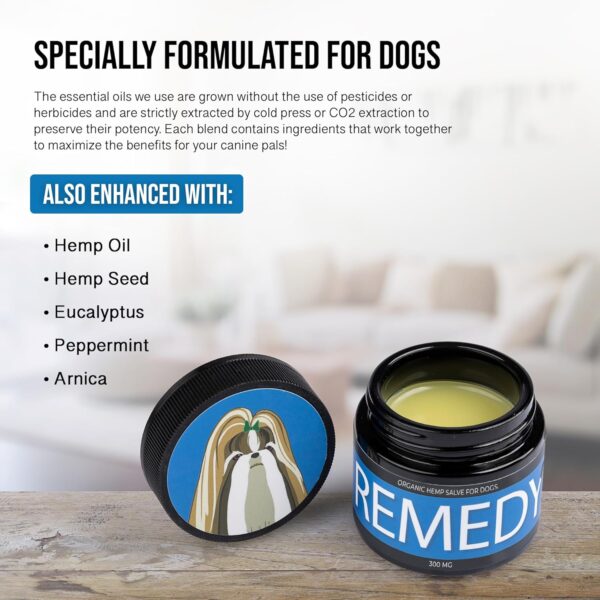 REMEDY - Hemp Salve Dog Wart Remover - Painless Dog Skin Tag Remover Balm - Dog Health Supplies for Comfort & Healthy Cell Growth for Dogs with Difficult Conditions - Image 3