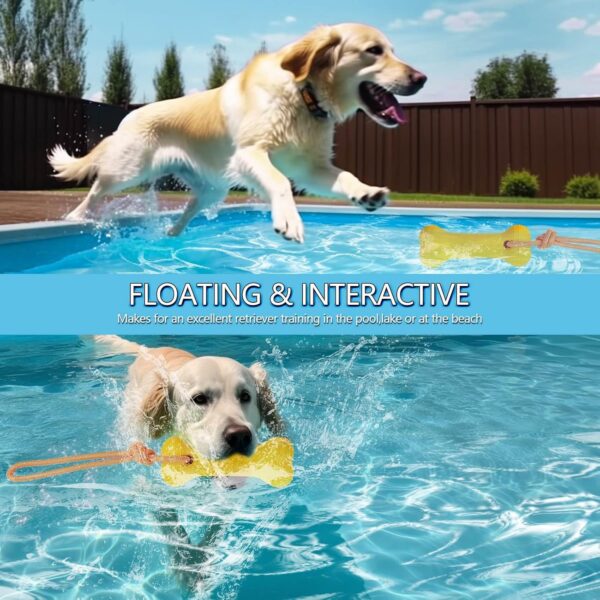 2 Pack Floating Dog Toys, Water Fetch Dog Pool Toys, Interactive Training Bumper for Water Retrieving Pool Floating Toys for Dogs - Image 6