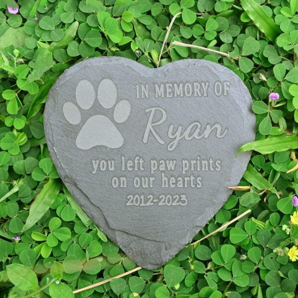 Pet Memorial Gifts, Personalized Pet Memorial Stones, Pet Remembrance Gift, in Memory of Dog Cat, Loss of Pet Sympathy Gift, Dog Memorial Gifts for Loss of Dog, Pet Loss Gifts - Image 3