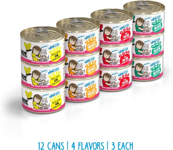 Weruva Best Feline Friend (B.F.F.), Batch 'O Besties Variety Pack, Wet Cat Food, 3oz Can (Pack of 12) - Image 8