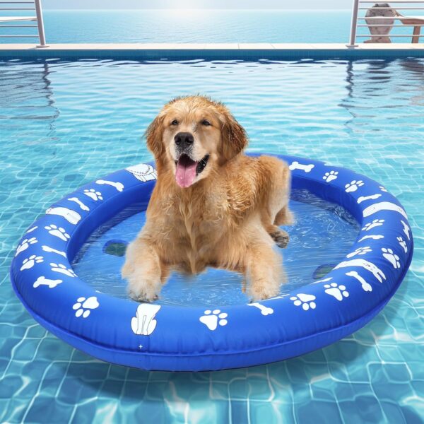 Dog Pool Float Inflatable Pool Floats for Small Medium Large Dogs Summer Dog Raft for Lake River Pool