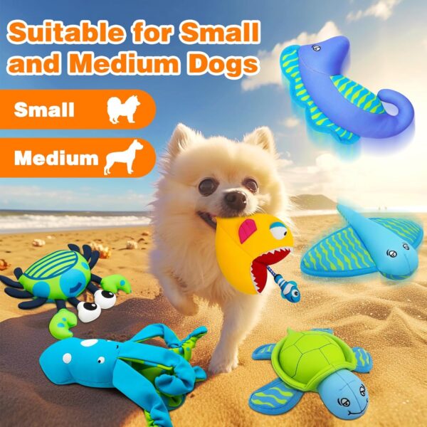 Squeaky Dog Toys, Floating Dog Toys for Indoor or Outward Play, Squid Interactive Dog Gifts for Small and Medium Dogs - Image 7