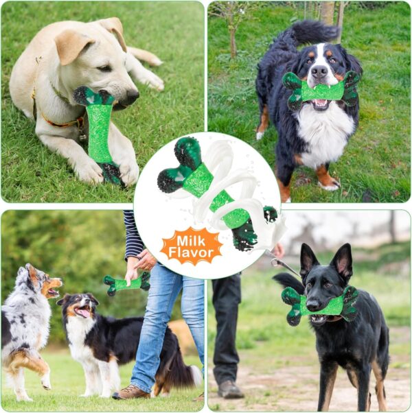 NOUGAT Dog Toys for Aggressive Chewers for Medium Large Durable Dog Chew Toys Milk Flavor Indestructible Dog Toy Long Lasting - Image 5