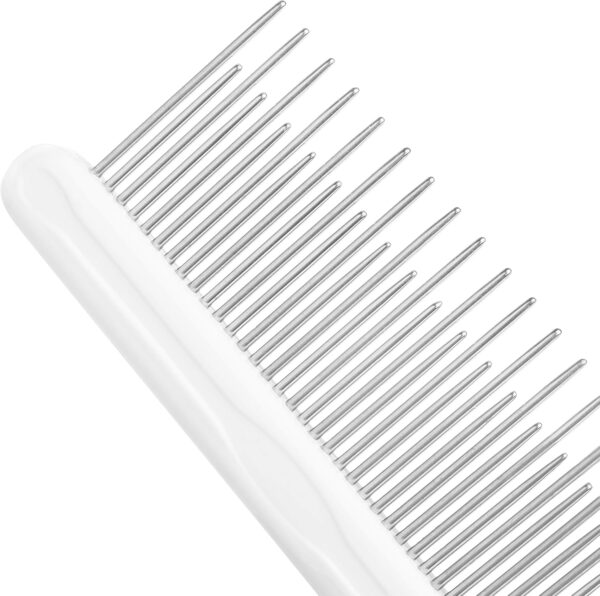 Dog & Cat Combs For Grooming Long Haired Cats & Dogs - Top Pet Detangler Brush For Long & Curly Hair - Comb Removes & Prevents Matted Fur - Perfect For Goldendoodle, Poodle Mixes, and Cat Undercoat - Image 8