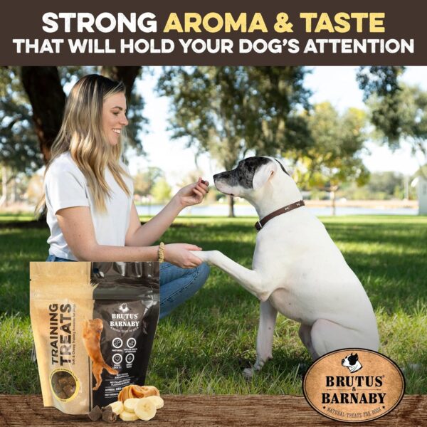 BRUTUS & BARNABY Training Treats for Dogs - Peanut Butter & Banana - All-Natural Healthy Low Calorie Vegan Dog Training Treats - Great to Use for Rewards in Training Your Puppy Or Dog - Image 6