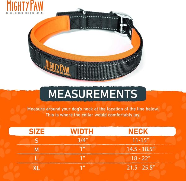 Mighty Paw Ultra Soft Dog Collar - Ultimate Comfort with Soft Neoprene Padding - All-Metal Adjustable Buckle for Large & Small Dogs - Mighty Strong for Long Lasting Durability - Fun in All Climates - Image 2