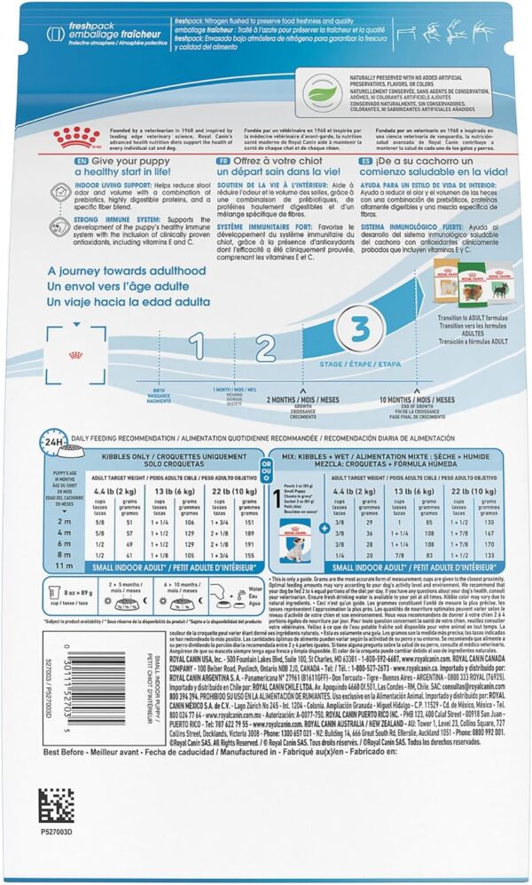 Royal Canin Size Health Nutrition Small Indoor Puppy Dry Dog Food, 2.5 lb bag - Image 2