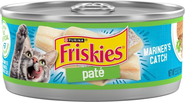 Purina Friskies Pate Wet Cat Food, Mariner's Catch - (Pack of 24) 5.5 oz. Cans