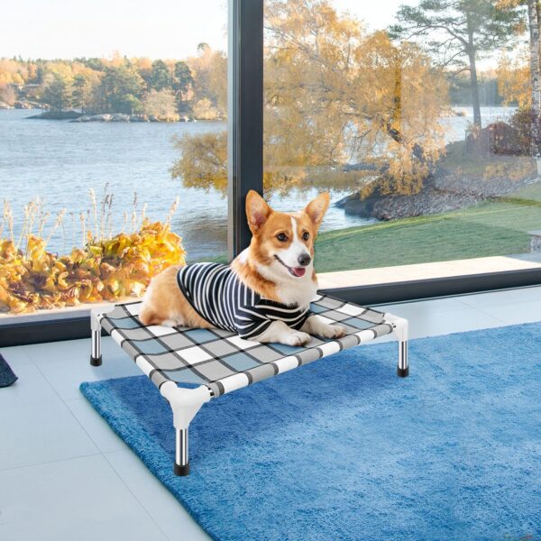 Elevated Dog Bed Raised Dog Bed - Dog Bed Pet Bed Dog Cot for Small Pet Taste Life, Start with A Pet Bed - Image 5