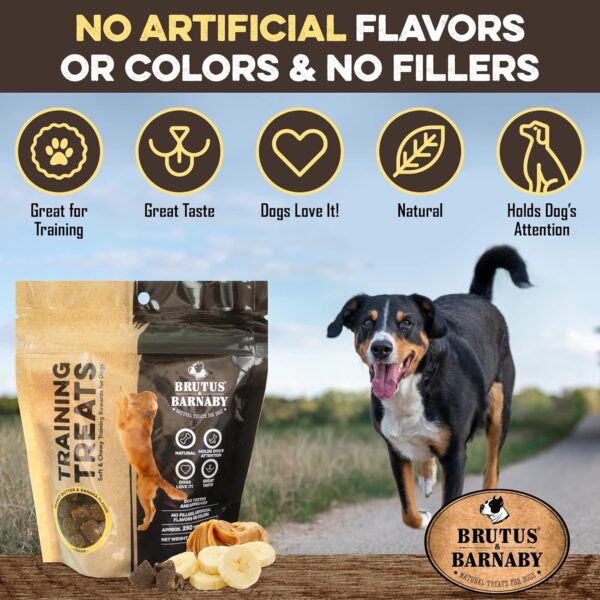 BRUTUS & BARNABY Training Treats for Dogs - Peanut Butter & Banana - All-Natural Healthy Low Calorie Vegan Dog Training Treats - Great to Use for Rewards in Training Your Puppy Or Dog - Image 4