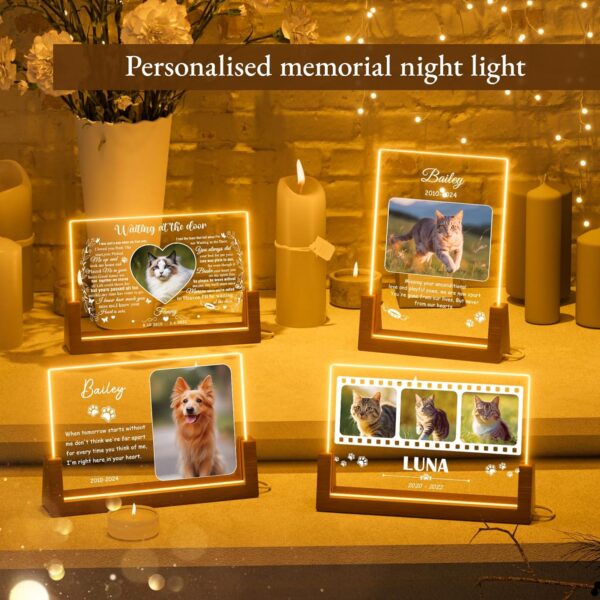 Bemaystar Personalized Cat Memorial Gifts for Loss of Cat, Custom Loss of Cat Sympathy Gift, Pet Memorial Gifts, Cat Remembrance Gifts, Cat Passing Away Gift, Bereavement Gifts for Loss of Pet - Image 3