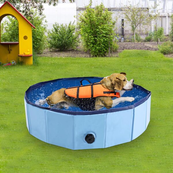 Portable Birthing Pool Dogs,Dog Whelping Pen,Whelping Box for Dogs,Whelping Pool for Puppies (32inch Dia.x8inch H) - Image 5