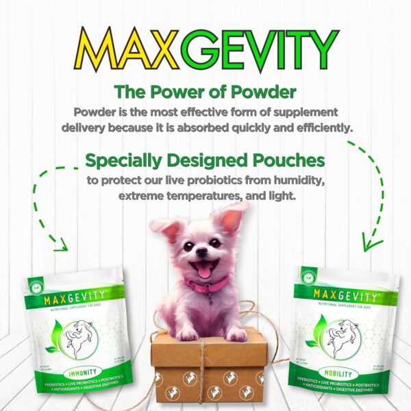 MAXGEVITY Digestive and Immune Support Meal Topper with Superfoods, Live Probiotics, Pre & Postbiotics, Digestive Enzymes, and Antioxidants, Up to 90-Day Supply - Image 7