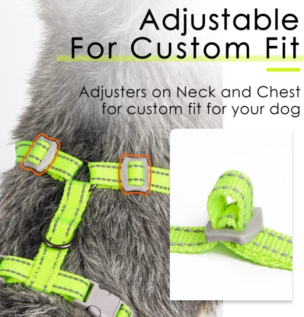 ThinkPet Harness and Leash Set Reflective Breathable Soft Air Mesh No Pull Puppy Choke Free Over Head Vest Ventilation Harness with leash for Puppy Small Medium Dogs and Cats - Image 8