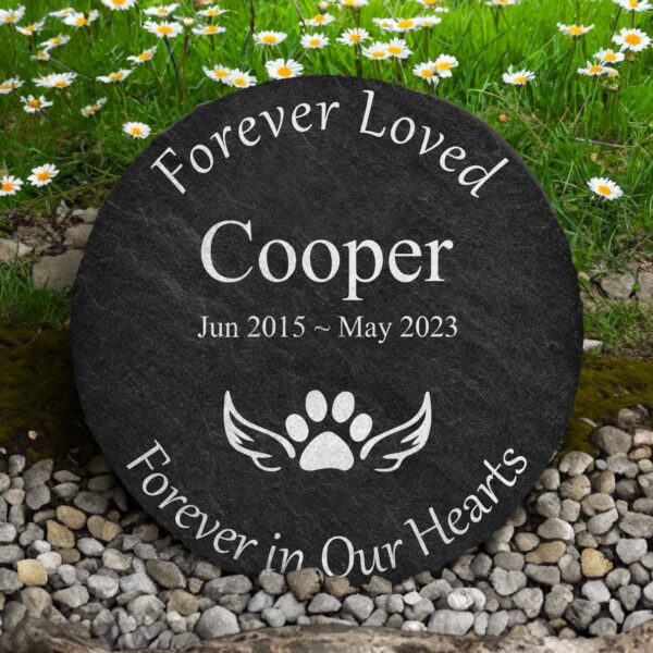 Custom Dog Memorial Gifts for Loss of Dog - Dog Memorial Stone - Pet Memorial Gifts - Pet Loss Gifts - Pet Memorial Stone - Cemetery Decorations for Grave - Image 7