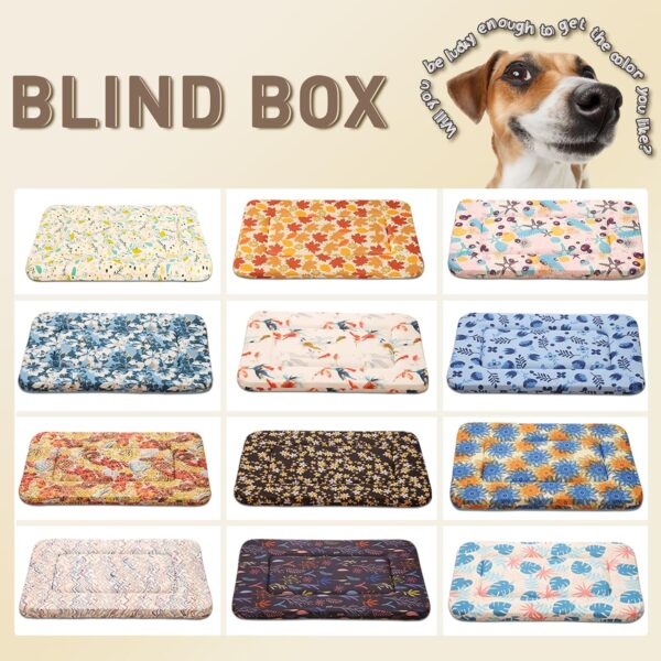 Magic Dog Random Color Large Dog Bed Dog Crate Bed Crate Pad, Super Soft Pancake Style Dog Bed Mat Kennel Pad for Dogs, Ideal for Pet Beds Machine Wash and Dryer Friendly, 36-Inch - Image 2