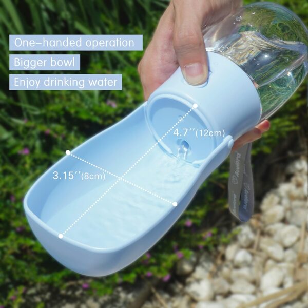 Foldable Dog Water Bottle,Portable Dog Water Dispenser,Outdoor Pet Water Bottle for Dog,Cat,Puppy,Walking,Hiking,Travel.Dishwasher Safe,Puppy Accessories,10oz - Image 7