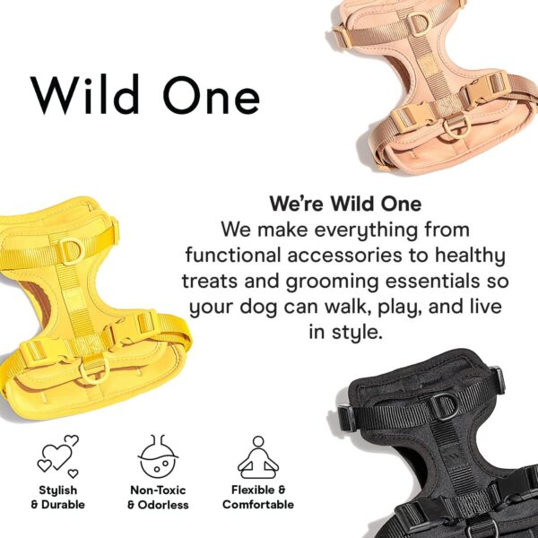 Wild One Dog Harness, The Original No-Pull, Pet Harness with 3 Leash Clips, Adjustable Soft Padded Dog Vest, Comfortable, Stretchy, Size XS, Black - Image 5