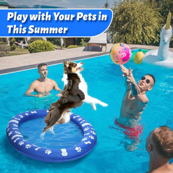 Dog Pool Float Inflatable Pool Floats for Small Medium Large Dogs Summer Dog Raft for Lake River Pool - Image 4