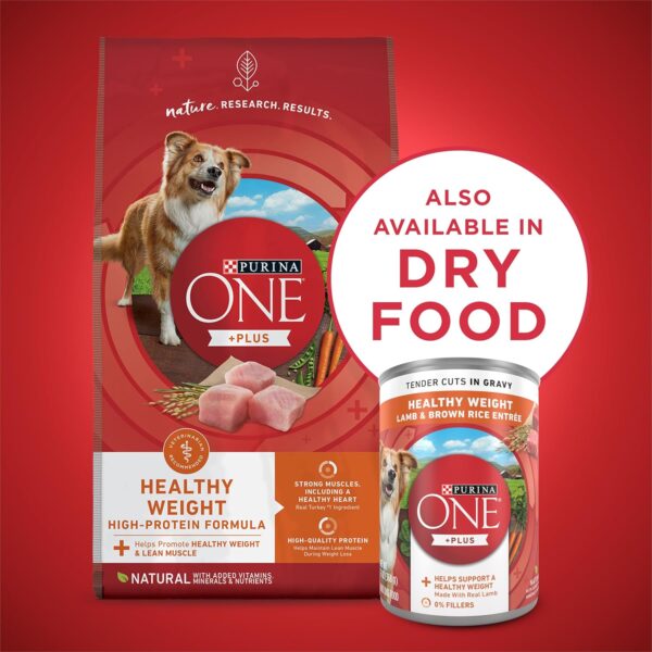 Purina ONE Plus Tender Cuts in Gravy Healthy Weight Lamb and Brown Rice Entree in Wet Dog Food Gravy - (Pack of 12) 13 oz. Cans - Image 8