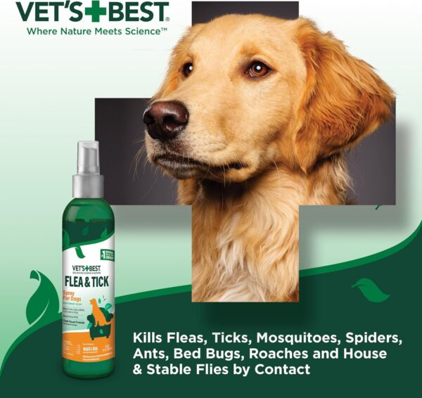 Vet's Best Flea & Tick Spray | Plant-Based Flea and Tick Treatment for Dogs | Certified Natural Oils | 8 Ounces - Image 6