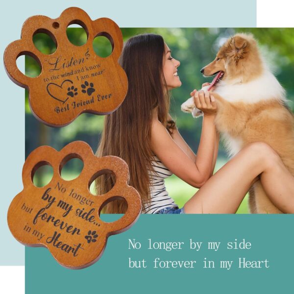 Dog Memorial Gifts for Loss of Dog - Loss of Dog Sympathy Gift, Pet Memorial Gifts for Dogs, Loving Dog Memorial, Dog Bereavement Gift, Pet Loss Gifts Wind Chimes (Black) - Image 5