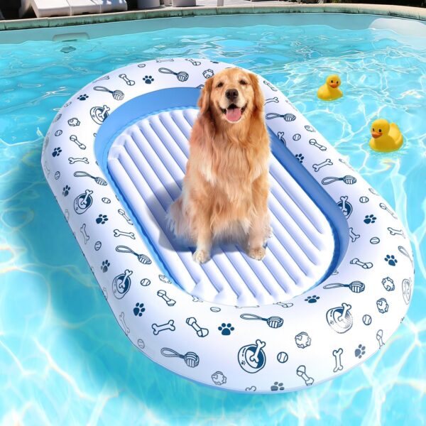 Large Dog Floatie for Pool - Pet Pool Raft and Float with Durable Design - Dog Pool Raft - Perfect Pet Pool Float for Summer Fun