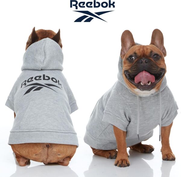 Reebok Dog Hoodie – Fleece Dog Sweater with Leash Hole, Cold Winter Dog Sweatshirt for Small Medium and Large Dogs, Premium Dog Fall Sweater Pullover Hoodie, Cozy Warm Perfect Dog Christmas Outfit - Image 2