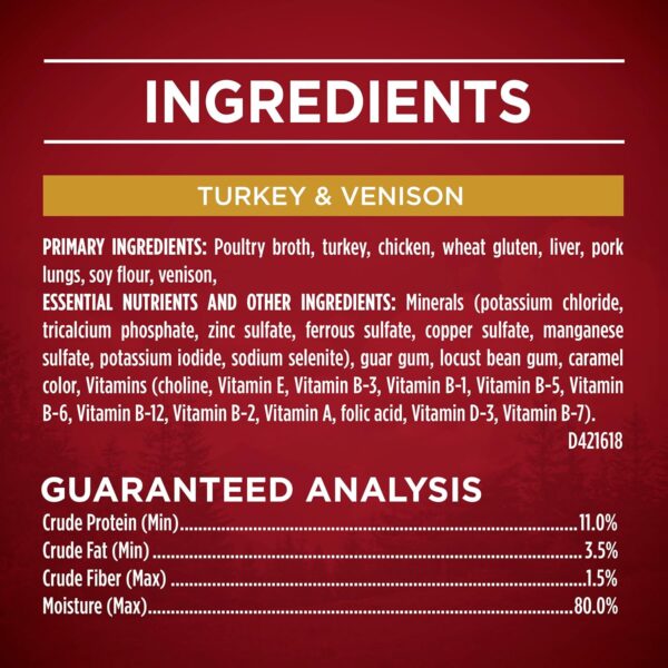 Purina ONE True Instinct Tender Cuts in Gravy with Real Turkey and Venison, and with Real Chicken and Duck High Protein Wet Dog Food Variety Pack - 13 Ounce (Pack of 6) - Image 7