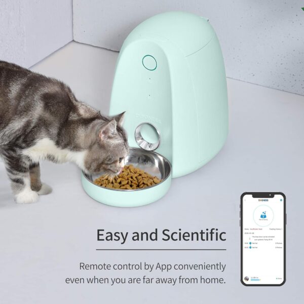 DOGNESS Automatic Cat Feeder with APP, Smart Feed Wifi Pet Feeder for Cat and Small Dog, Smartphone App Portion Control, Fresh Lock System Auto Food Dispenser - Image 2