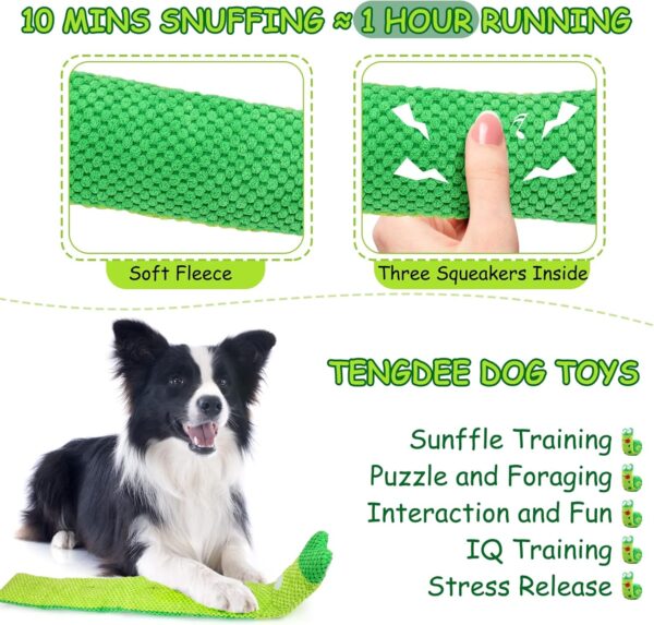 Squeak Dog Toys Stress Release Game for Boredom, Dog Puzzle Toy IQ Training, Snuffle Toys Foraging Instinct Training Suitable for Small Medium and Large Dogs - Image 4