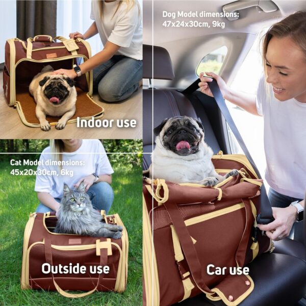 Cat Carrier Soft Dog Carrier for Small Dogs Airline Approved Pet Carrier for Cat Dog Travel Bag Large Cat Bag Small Dog Bag Puppy Carrier - Image 6