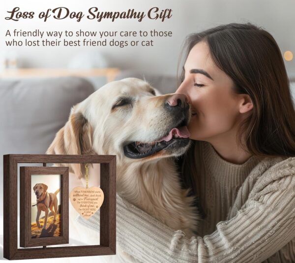 Pet Memorial Gifts for Dogs Cats Dog Memorial Gifts for Loss of Dog - Pet Loss Gifts Loss of Dog Sympathy Gift Pet Memorial Picture Frame for 4x6 Photos, Dog Bereavement Remembrance Condolence Gifts - Image 4