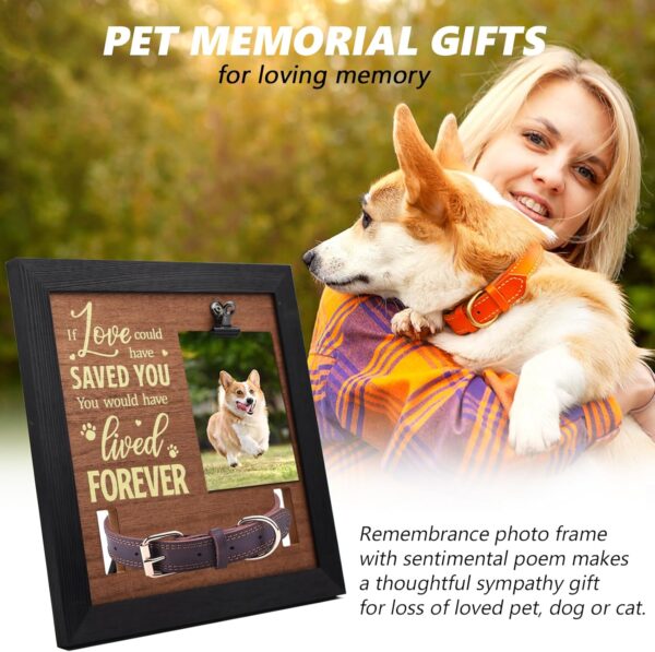 Pet Memorial Picture Frame - Heartfelt Dog & Cat Bereavement Gifts for Loss of Pet, Dog Memorial, Sympathy Gift - Image 3