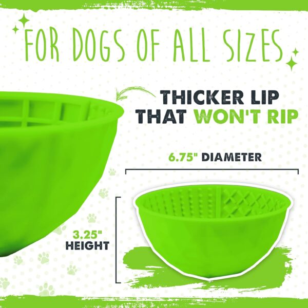 Mighty Paw Interactive Dog Lick Bowl, BPA-Free Silicone, Anxiety Relief, Dishwasher Safe, 2 Modes, 4 Textures, Dental Health - Image 7