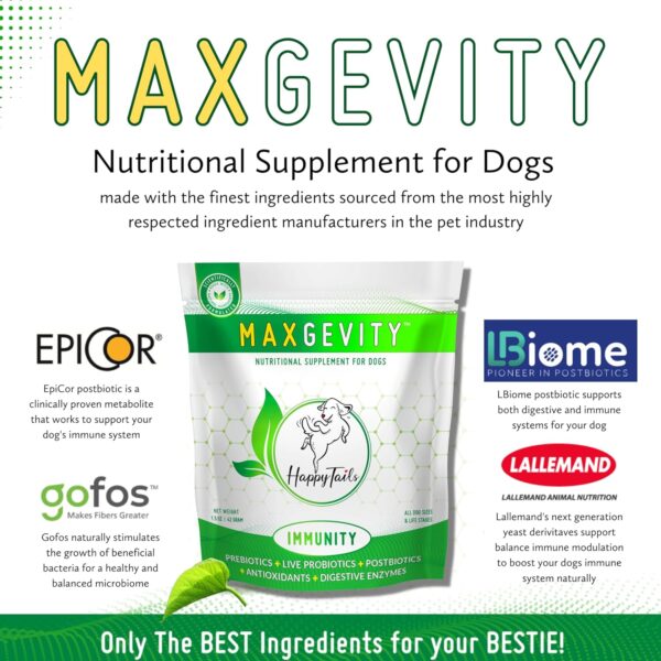 MAXGEVITY Digestive and Immune Support Meal Topper with Superfoods, Live Probiotics, Pre & Postbiotics, Digestive Enzymes, and Antioxidants, Up to 90-Day Supply - Image 5