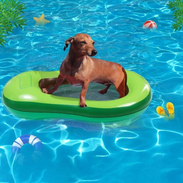 2 Pcs Dog Pool Float Inflatable Dog Floats for Pool Pet Dog Floating Mat Dog Float Raft Swimming Pool Floats for Small Medium Large Dog Puncture Proof - Image 5