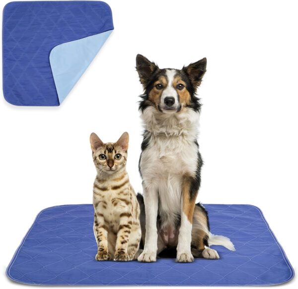 Beck’s USA Made Reusable Pet Pee Pads for Dog & Cat Pee Problems|Advanced Leak Free Design + Color Change Wetness Indicator| 1 Pad= 500 Disposable |Crate Training Waterproof Puppy Pad or Cat Pee Pad