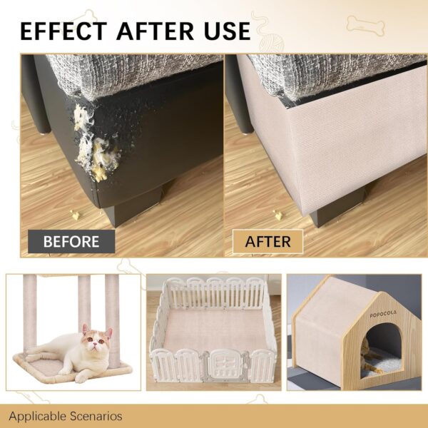 Anti Cat Scratch Furniture Protector-Fabric Soft Cat Scratching Sofa Protector, Self-Adhesive Cat Tape for Furniture, Cut to Size You Need,Protect Cat Houses, Sofas, Furniture,Etc - Image 6