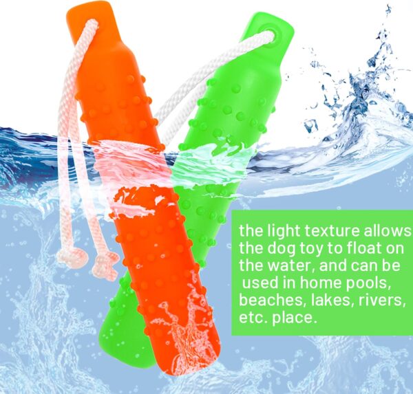 Dog Water Toy - Interactive Fetch Dog Toys Float on Water Pool for Training Retrieving Chasing Bumper Outdoor - Funny Puzzle Dog Toys with Rope for Small Medium Large Dog - Image 3