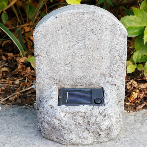 Dog Memory Stone Solar Lights Garden Memorial Stepping Stone Sleeping Dog Tombstone with Solar Light Pet Loss Gift for Dog Dog Garden Stone or Headstone with Paw Prints Pet Graver Marker - Image 6