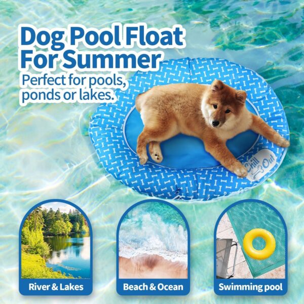 ALL FOR PAWS Dog Float for Pool no Need to inflate Pool Float for Dogs Dog Pool Floats for Small Dogs Dog Floats for Pool Dog Floats for Pool Puncture Proof - Image 6