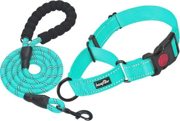 2 Packs Martingale Dog Collar with Quick Release Buckle Reflective Dog Training Collars for Small Medium Large Dogs