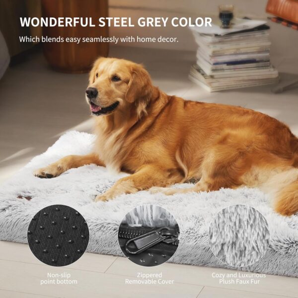 WESTERN HOME WH Dog Crate Bed for Large Dogs, Waterproof Orthopedic Dog Bed - Egg Crate Foam Dog Bed with Removable Washable Cover, Plush Dog Bed with Non-Slip Bottom - Image 2